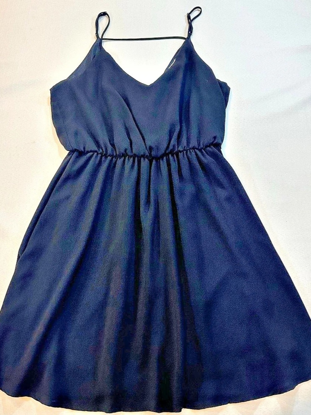 LUSH Black Fit & Flare Spaghetti Strap Dress XL